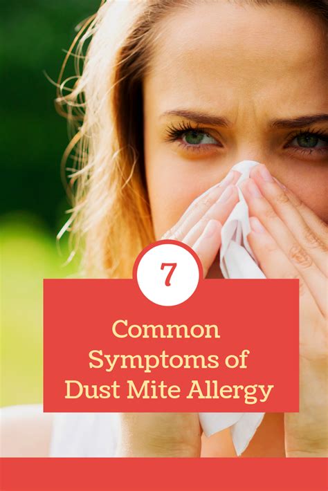 7 Common Symptoms Of Dust Mite Allergy Dust Mite Allergy Dust