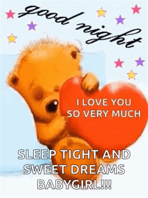 Good Night Sleep Tight Sweet Dreams Sleeping Bear 