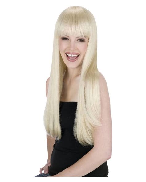 Long Hair Wig With Pony Blond Blonde Wig Long Haired Wig Blond