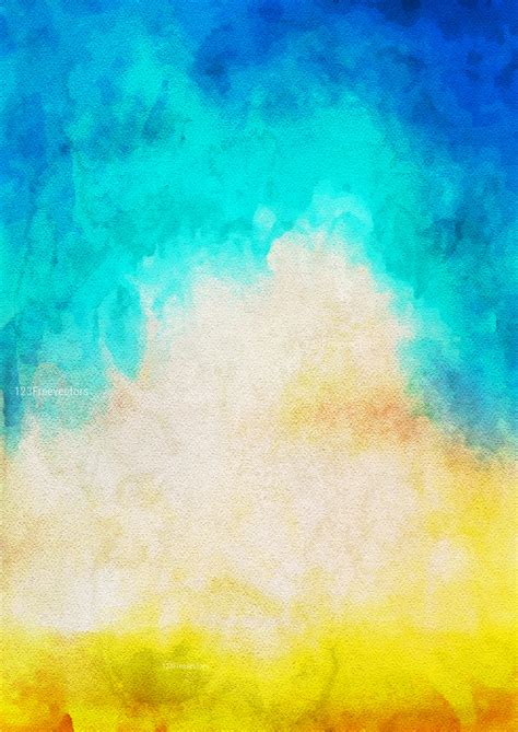 Watercolor background blue and orange. Free Blue Green and Grey Watercolor Background Texture Image