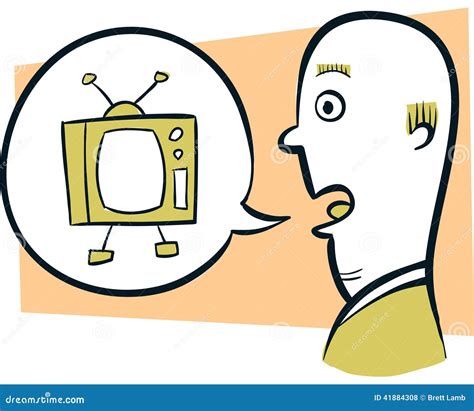 Talking Television Stock Illustration Illustration Of Talking 41884308