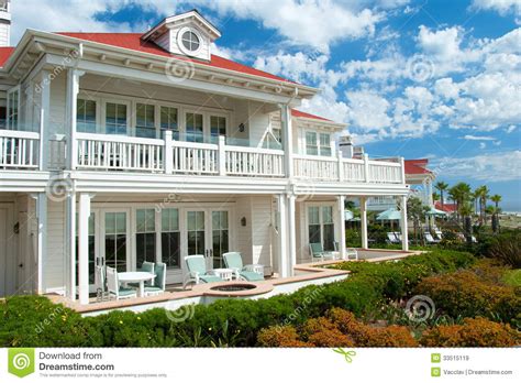 luxury american dream beach summer house royalty  stock images