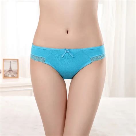 Pack Of 60pc Lace Trim Girl G String Low Rise Cotton Thong Sexy Lady Panties For Angola Market