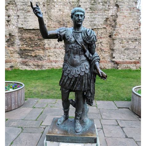 Emperor Augustus Statue Julius Caesar Sculpture Bronze Bust Statue