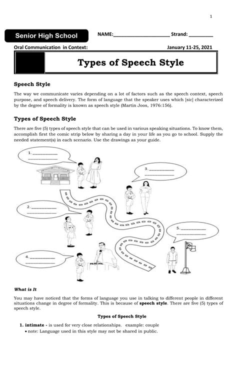 Types Of Speech Style Intimate Casual Consultative Formal Frozen Coverletterpedia