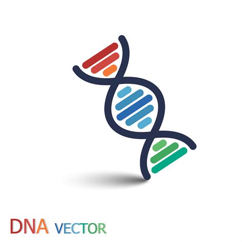 Dna Deoxyribonucleic Acid Symbol Double Strand Dna 560019 Vector Art At