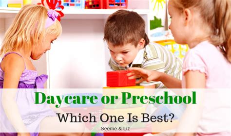 Daycare Vs Preschool Is One Better Than The Other Seeme And Liz