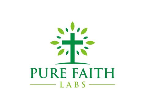 pure faith labs logo design 48hourslogo