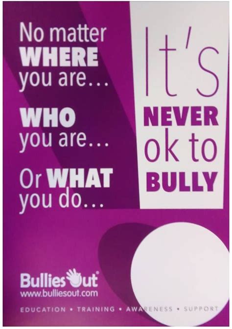 it s never ok to bully anti bullying posters bullying posters anti bullying