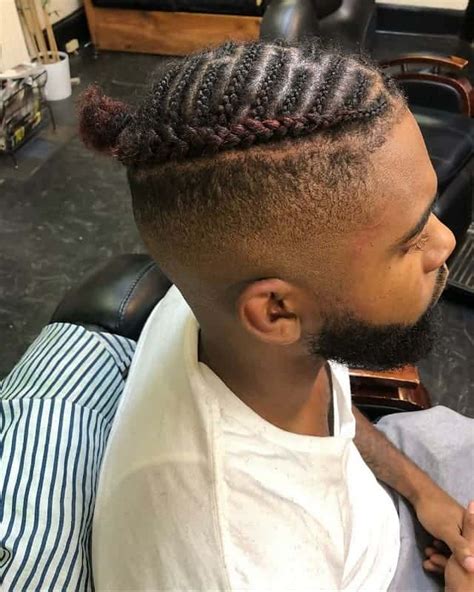 Black Men Simple Mens Braid Styles The Man Bun Era Has Fallen And