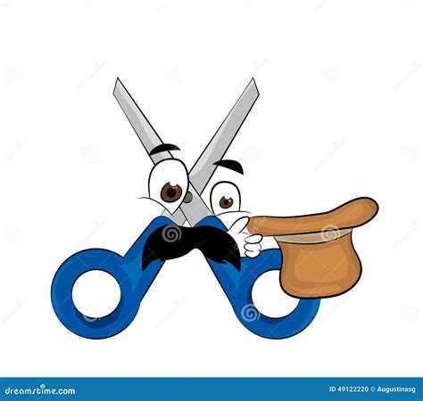 Surprised Scissors Cartoon Stock Illustration Illustration Of Symbol