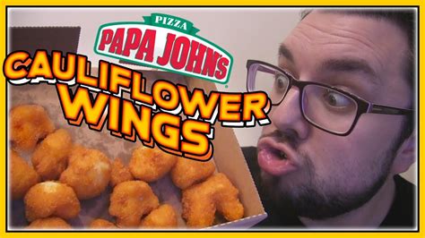 Papa John S Cauliflower Wings Review Youtube