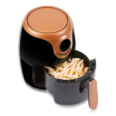 Cook's essentials air fryers & accessories for sale reviews. Copper Chef 2-Quart Black and Copper Air Fryer