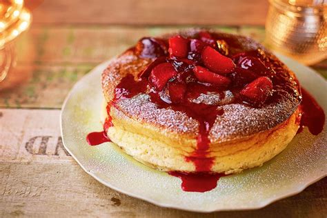 Jamie Oliver S Cotton Cheesecake With Honey Plums Recipes Au