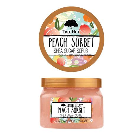 Tree Hut Produse Pentru Dus Si Exfoliere Peach Sorbet Shea Sugar Scrub