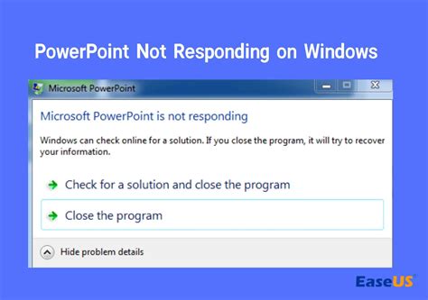 How To Fix Powerpoint Not Responding With 4 Practical Ways