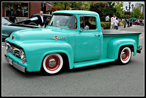 1956 Ford F100 Mint Green Vintage Trucks Old Pickup Trucks Ford Truck