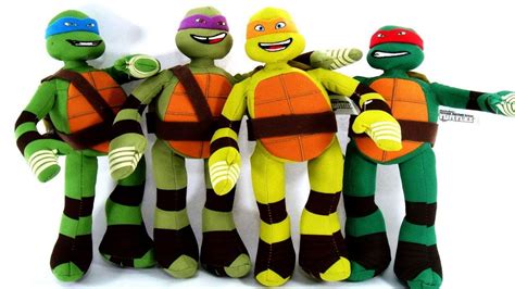 Leonardo, michelangelo, donatello, and raphael. Teenage Mutant Ninja Turtles Toys - YouTube