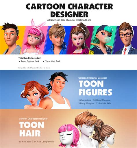Cartoon Character Designer For Cc3 And Cc4 Updated