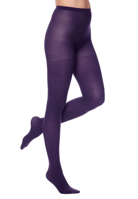 Plus Size Microfiber Tights 2 Pack