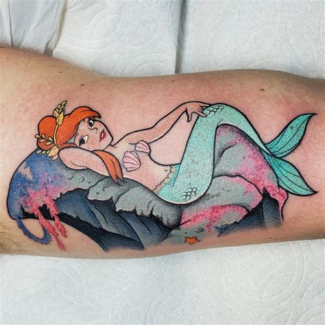 Peter Pan Mermaid By Jackie Huertas Dolorosa Tattoo Studio City Ca