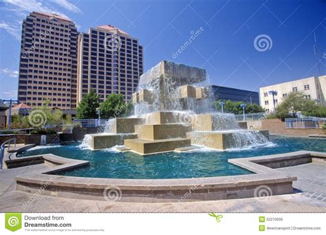 City Center Of Downtown Albuquerque Nm Editorial Stock Image Image