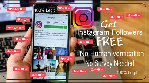 How To Get Free Instagram Followers With No Human Verification Or Survey 2018 Youtube