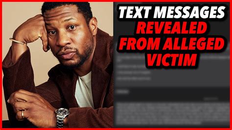 Jonathan Majors Text Messages From Girlfriend Release By His Lawyer