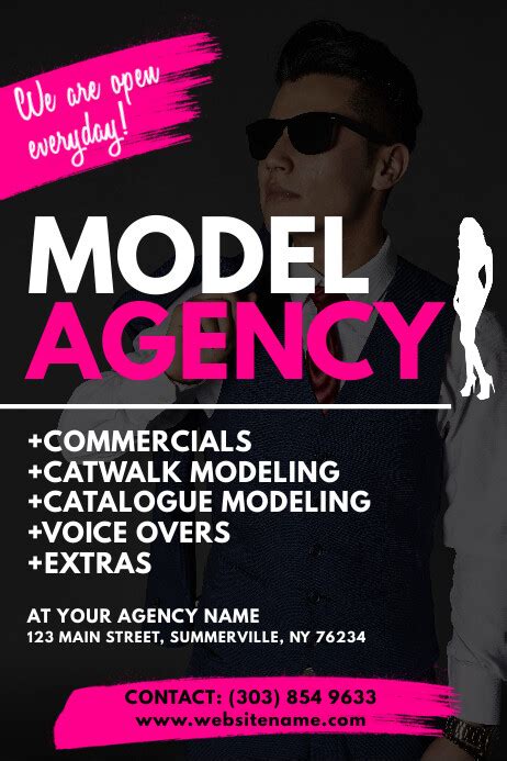 Model Agency Flyer Postermywall