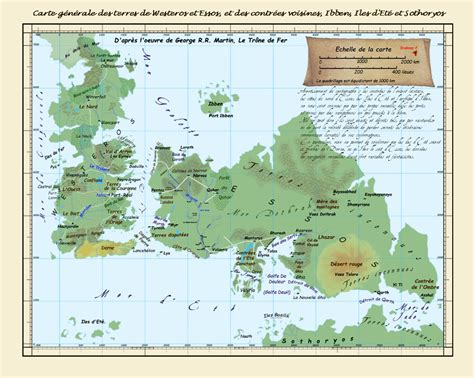 Map Of Essos And Asshai Modifier Version Réduite Aux Informations