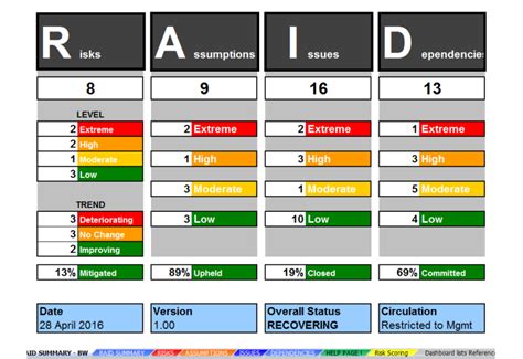 Project Risk And Issue Log Template Issue Log Project Management