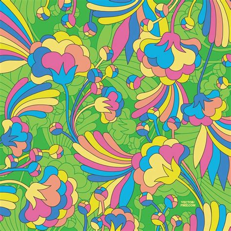 Image Result For 70s Flower Illustration Psychedelic Art