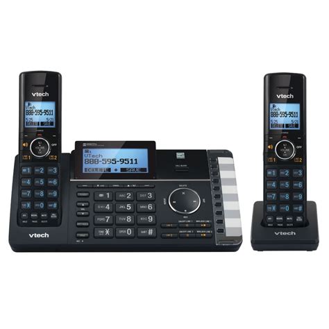 vtech ds6251 2 dect 6 0 expandable 2 line cordless phone with answering system 80 1375 00