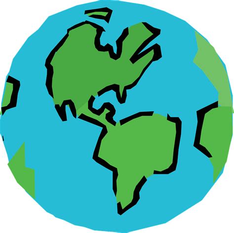 Kostenlose Vektorgrafik Erde Globus Planeten Grün Blau