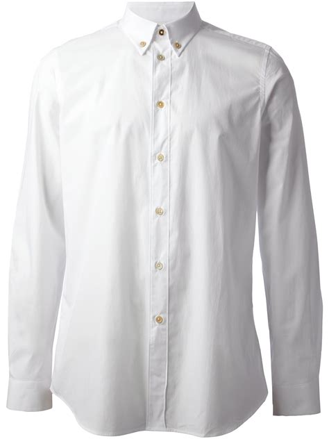 Paul Smith Button Down Shirt In White For Men Lyst