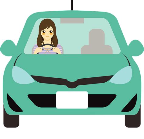 Woman Is Driving A Car Clipart Free Download Transparent Png Creazilla