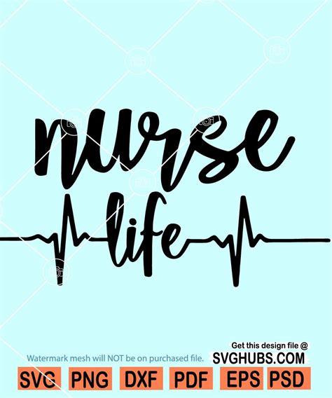 Nurse Life Svg Nurse Svg Nursing Svg Nurse Quote Svg