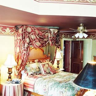 Hang the canopy over the bed widthwise, rather than lengthwise, so it covers the top third or the top half of the bed. Half Tester Canopy Bed | Houzz