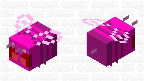 Minecraft mob for minecraft java edition | by lucaslucasd. Pink Bee (Angry) Minecraft Mob Skin
