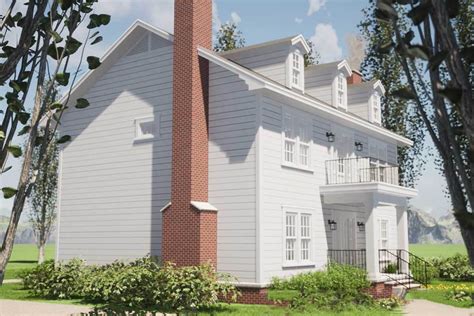 Center Hall Colonial House Plan 44045td Architectural Designs