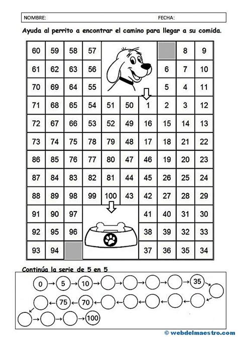 Números Del 1 Al 100 Web Del Maestro Matematicas Interactivas