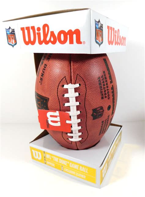 Wilson Nfl The Duke Official Size Game Ball Exclusive Leather Goodell