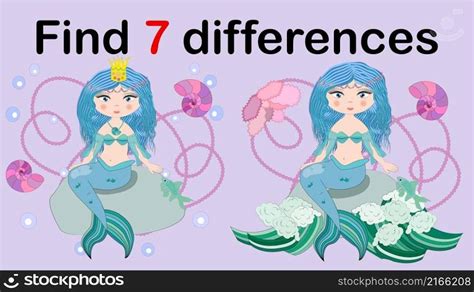 Education Game For Preschool Kids Find The Differences Beautiful