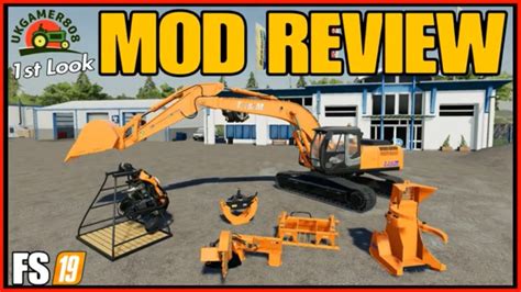 Hitachi Excavator Fs19 Mod Review Ps4 Farming Simulator 19 Youtube