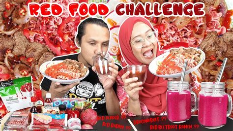 Merah berpotensi menjadi pewarna alami. KEKTI HANYA MASAK MAKANAN WARNA MERAH 🍓🍅🌶[ Mukbang With ...