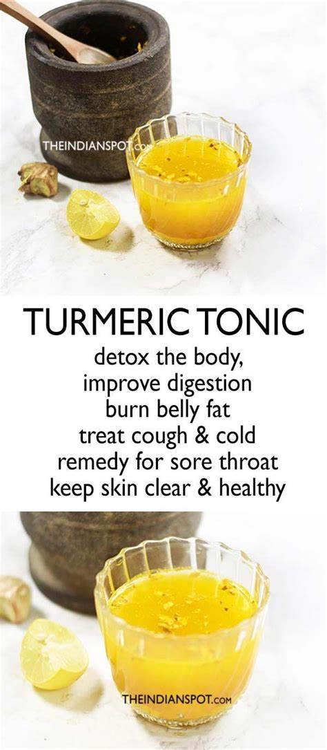 Amazing Home Remedies Using Turmeric Drink Recipes Turmeric Tonic