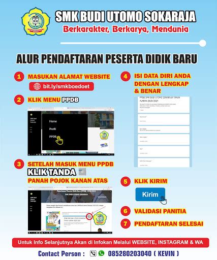 Tetapi juga pada tahap 2 lalu. Daftar PPDB Online SMK Budi Utomo Sokaraja 2020 - UNDI LIFE | Tutorial dan Tips Blogger • Social ...