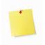 Yellow Post It Note Pinned With A Red Pin Stock Illustration  Download