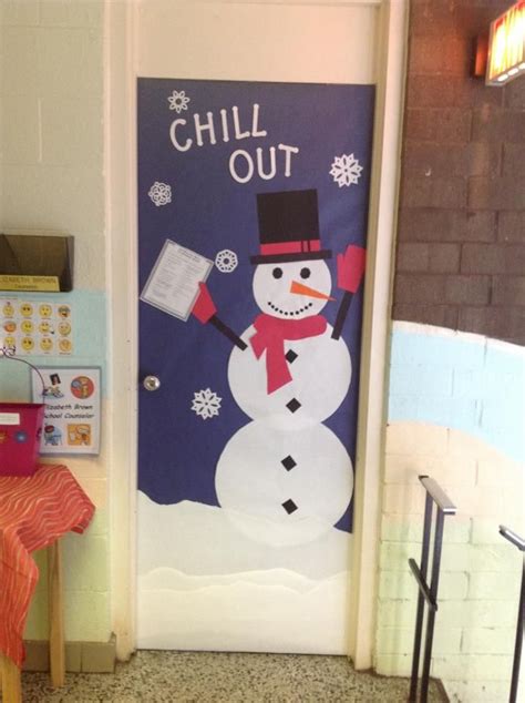 Snowman Door Decorations For Classroom Diary Decoration
