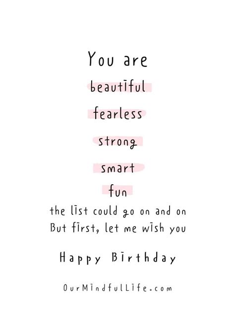 Cute Birthday Quotes For Girls